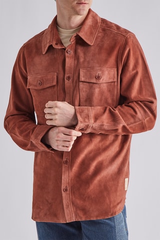 Surchemise en daim - Marron
