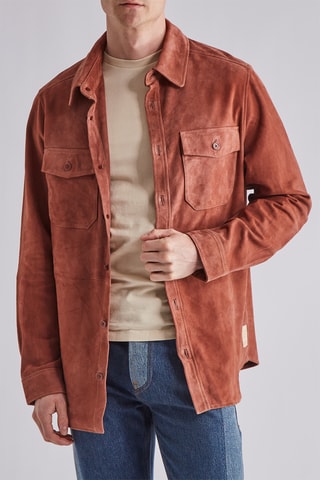 Surchemise en daim - Marron