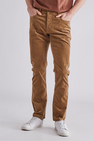 Pantalon en coton biologique - Marron