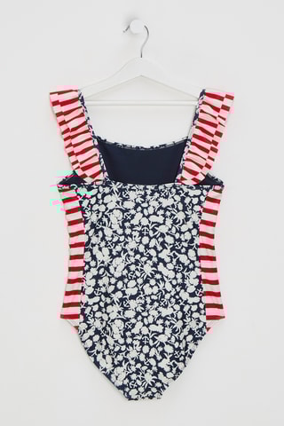 Maillot 1 pièce - Bleu et blanc