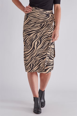 Jupe portefeuille - Beige