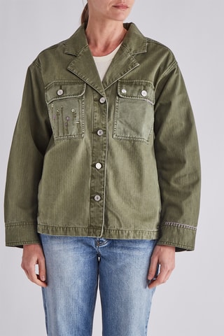 Veste en coton biologique - Vert foncé