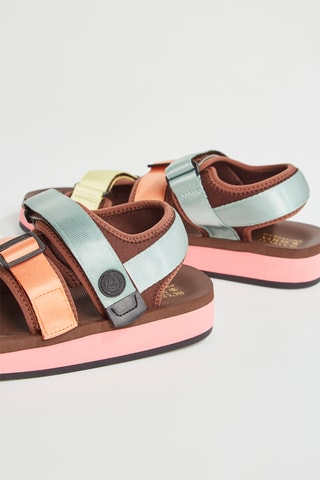 Sandales - Bleu clair et rose