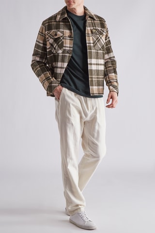 Veste en laine - Kaki et beige