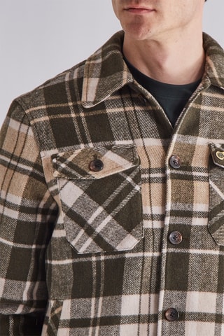 Veste en laine - Kaki et beige