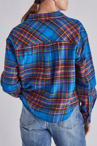 Chemisier - Bleu cobalt et corail