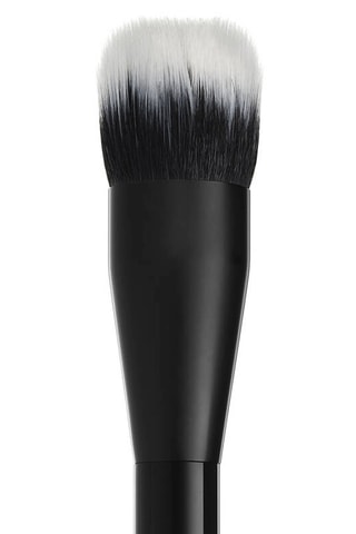 Brocha de fibra dúo para base de maquillaje - Negro