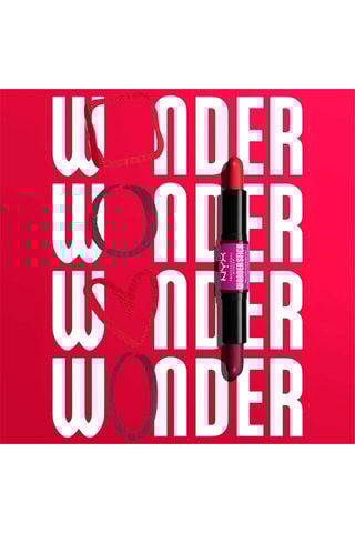 Barra de colorete vegana de doble aplicador Wonder Stick - Bright Amber + Fuschia - 2 x 4 g