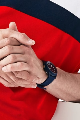 Montre à quartz en silicone - Bleu marine