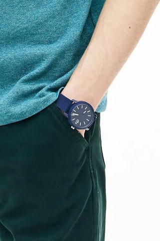 Montre à quartz en silicone - Bleu marine