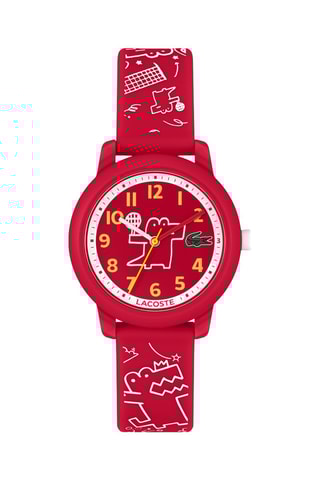 Montre à quartz en silicone - Rouge