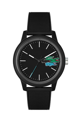 Montre à quartz en silicone Noir