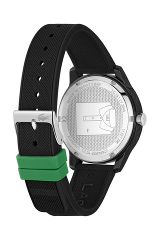 Montre à quartz en silicone Noir
