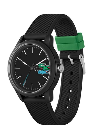 Montre à quartz en silicone Noir