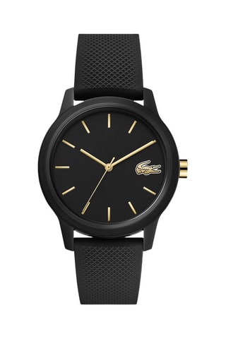 Montre à quartz en silicone - Noir