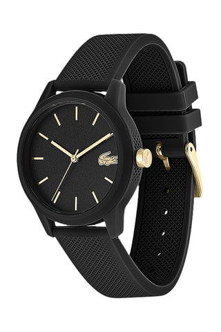 Montre à quartz en silicone - Noir