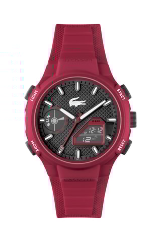 Montre à quartz en silicone - Rouge - Chronomètre