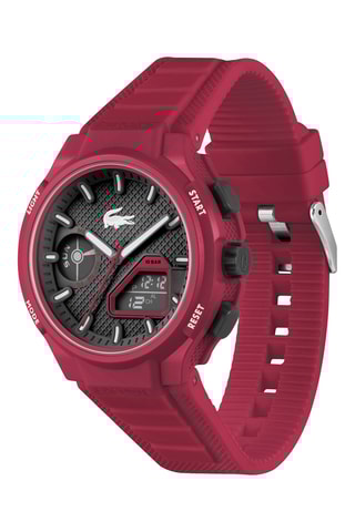 Montre à quartz en silicone - Rouge - Chronomètre