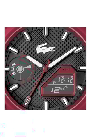 Montre à quartz en silicone - Rouge - Chronomètre