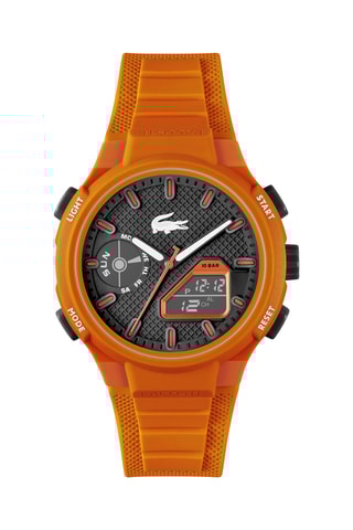 Montre à quartz en silicone - Orange - Chronomètre