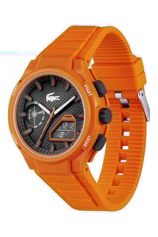 Montre à quartz en silicone - Orange - Chronomètre