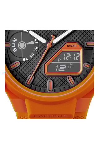 Montre à quartz en silicone - Orange - Chronomètre
