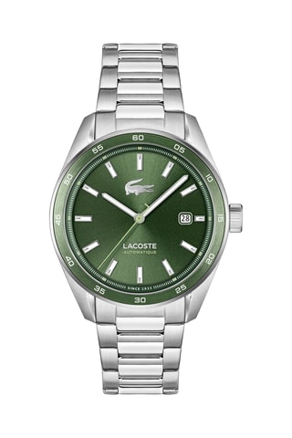 Montre automatique en acier - Argenté et vert
