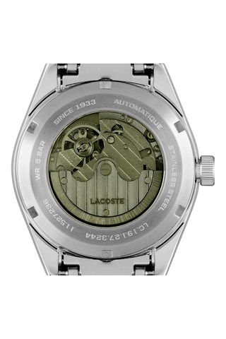 Montre automatique en acier - Argenté et vert