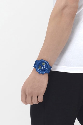 Montre à quartz en silicone - Bleu