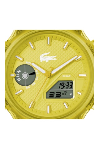 Montre à quartz en silicone - Jaune