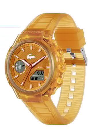 Montre à quartz en silicone - Orange