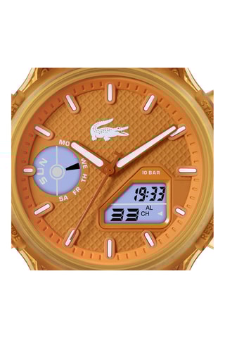 Montre à quartz en silicone - Orange