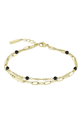 Bracelet - Plaqué or jaune et pierres naturelles