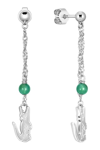 Boucles d'oreilles - Plaqué or blanc et pierres naturelles