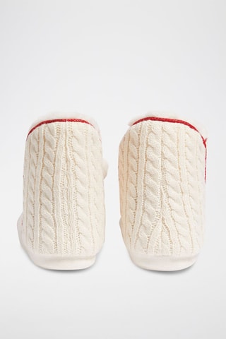 Hoge Gevoerde Pantoffels Gaetan - Ecru
