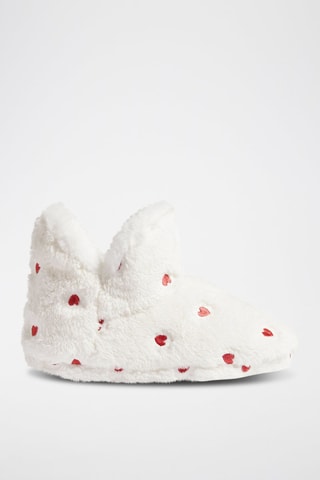 Hoge Gevoerde Pantoffels Gille - Ecru