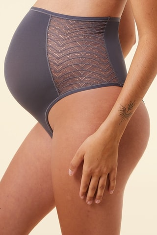 Zwangerschapstanga Hoge Taille Mom Confort - Antraciet