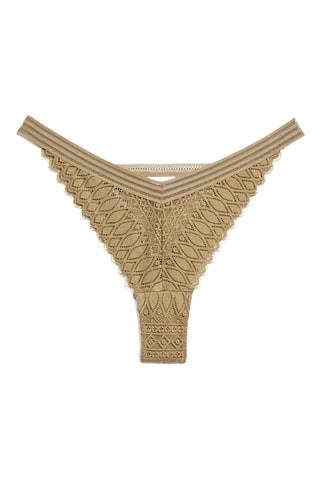 Tanga Gravure - Verde-azeitona