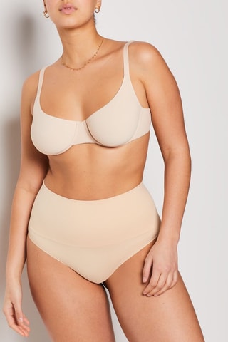 String Hoge Taille Powery - Beige