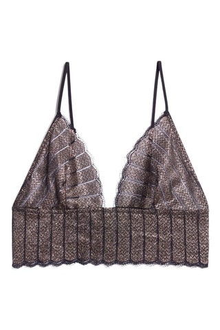 Bralette Illusions - Bruin en Zwart