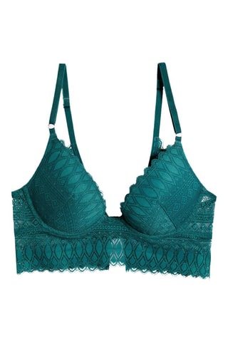 Push-up Beha Gravure- Dennengroen