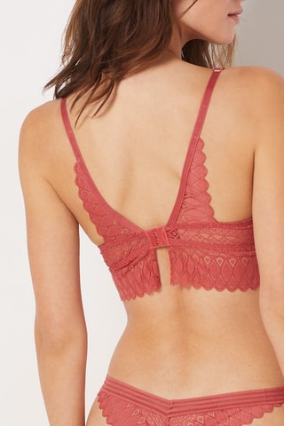 Push-up Beha Gravure- Steenrood