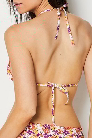 Bikinitop - Wit en Paars