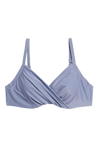 Reggiseno bikini glitterato Florida - Grigio