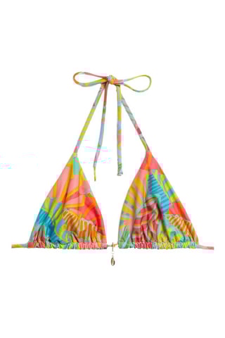 Bikinitop Peachy - Hemelsblauw en Koraalrood