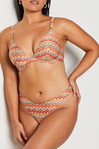 Bikinitop Marti - Oranje en Hemelsblauw