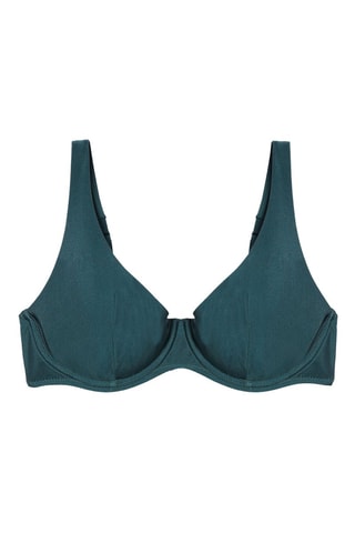Reggiseno bikini Caleta - Verde scuro