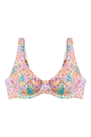 Reggiseno bikini Bonita - Malva e verde