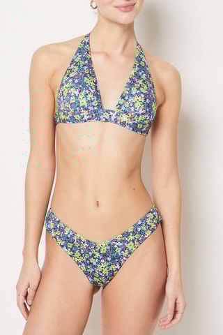 Reggiseno bikini - Celeste e giallo - Etam