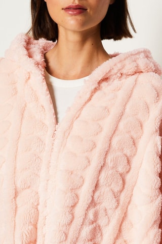 Poncho met Capuchon Marka - Poederroze